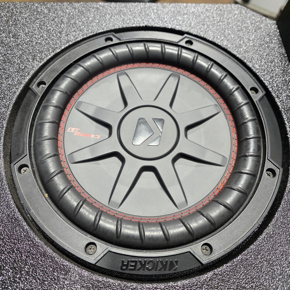 Kickers Black and Red Car Stereo Subwoofer